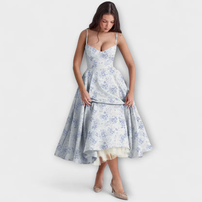 Elisa – Blomstret Midikjole